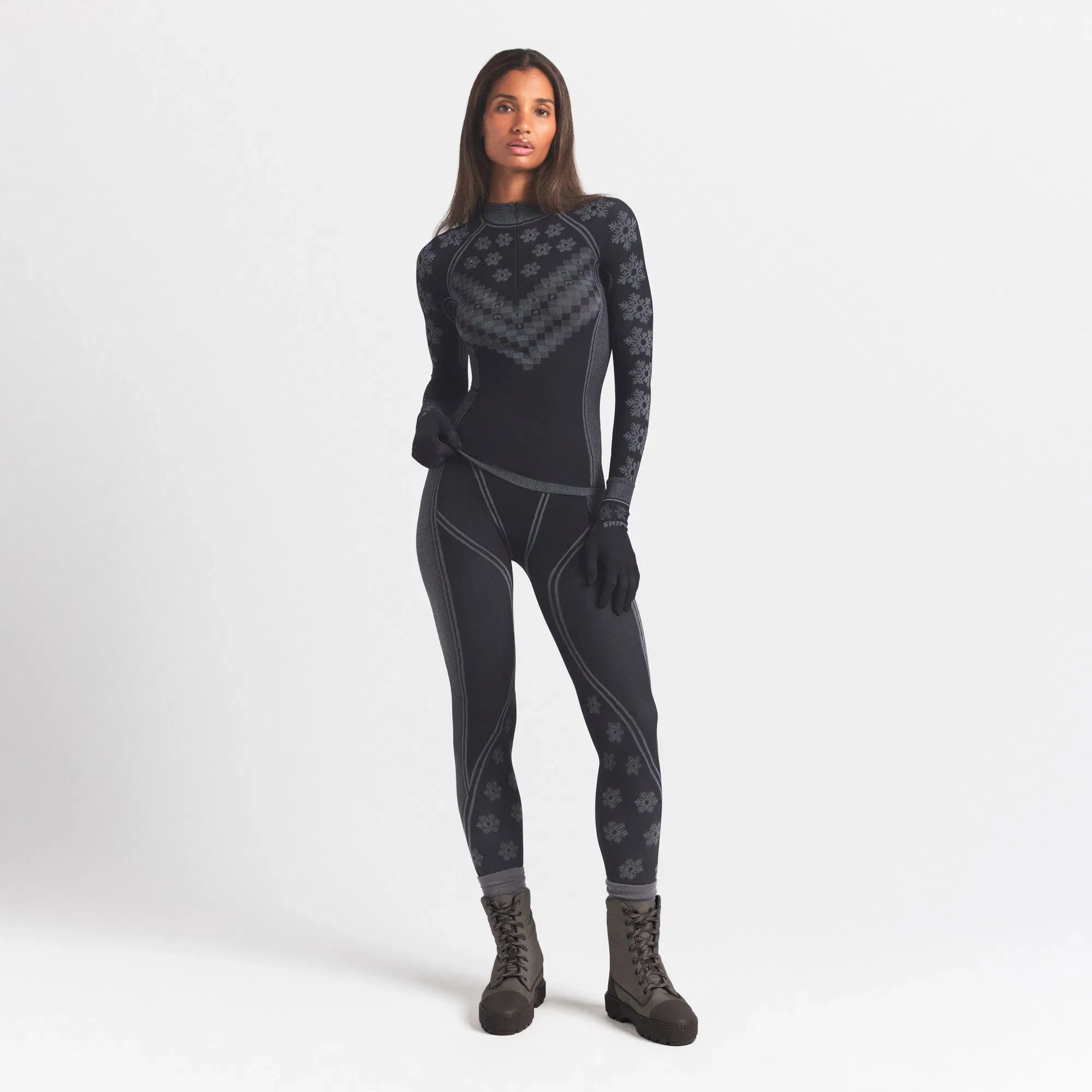 Skims First Layers Half Zip Long Sleeve