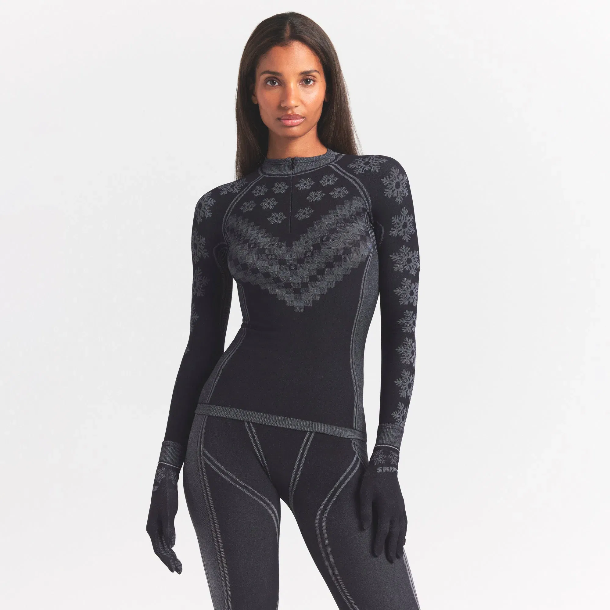 Skims First Layers Half Zip Long Sleeve