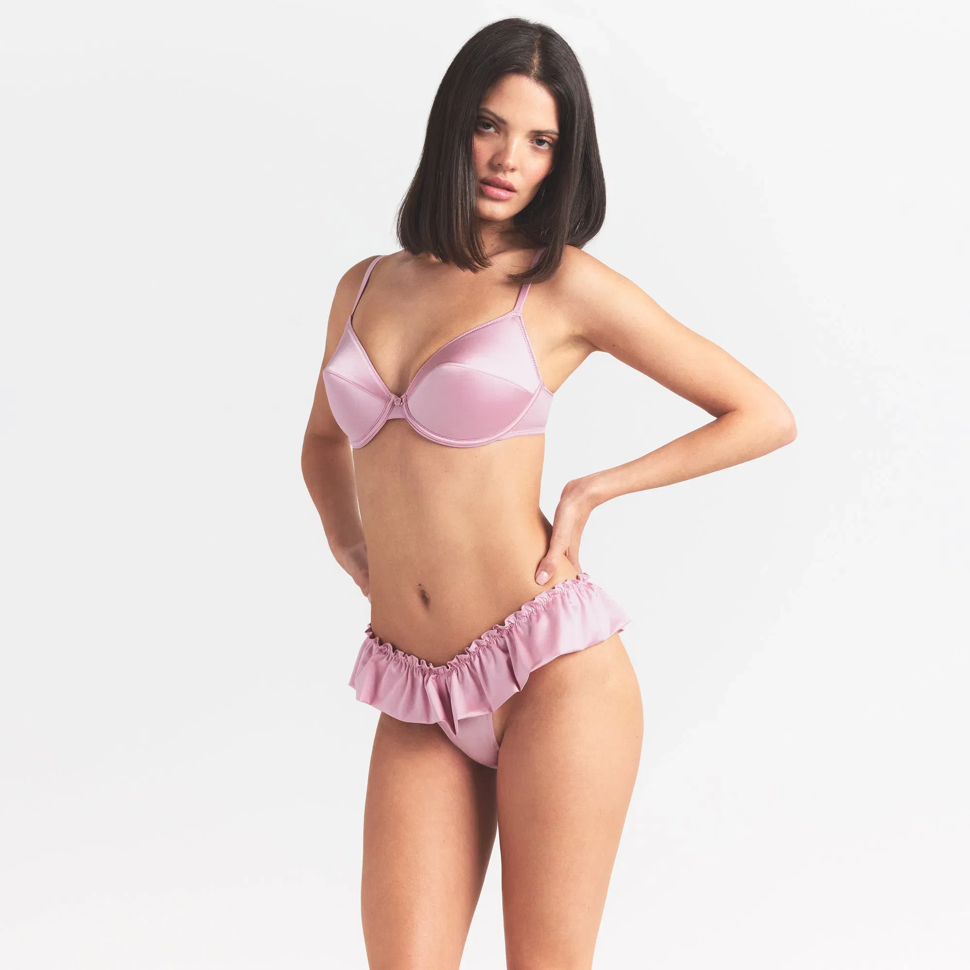 Stretch Satin Vintage Demi Bra