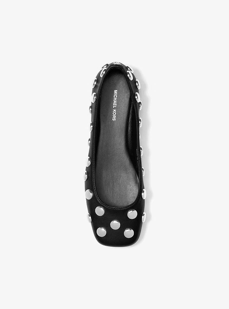 Matilda Studded Leather Ballet Flat