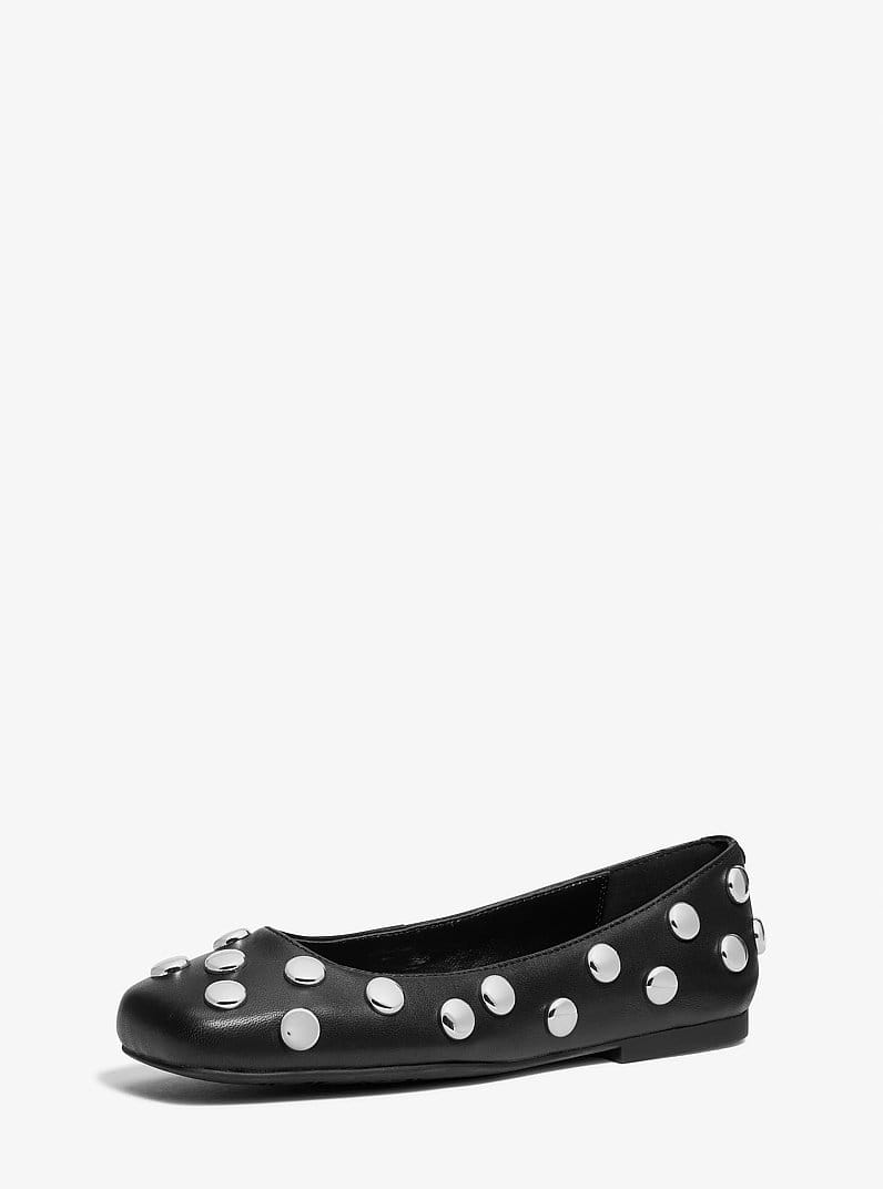 Matilda Studded Leather Ballet Flat