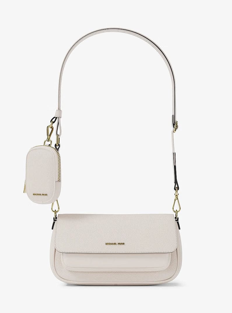 Jet Set Travel Small Pebbled Leather Crossbody Bag With Pouch