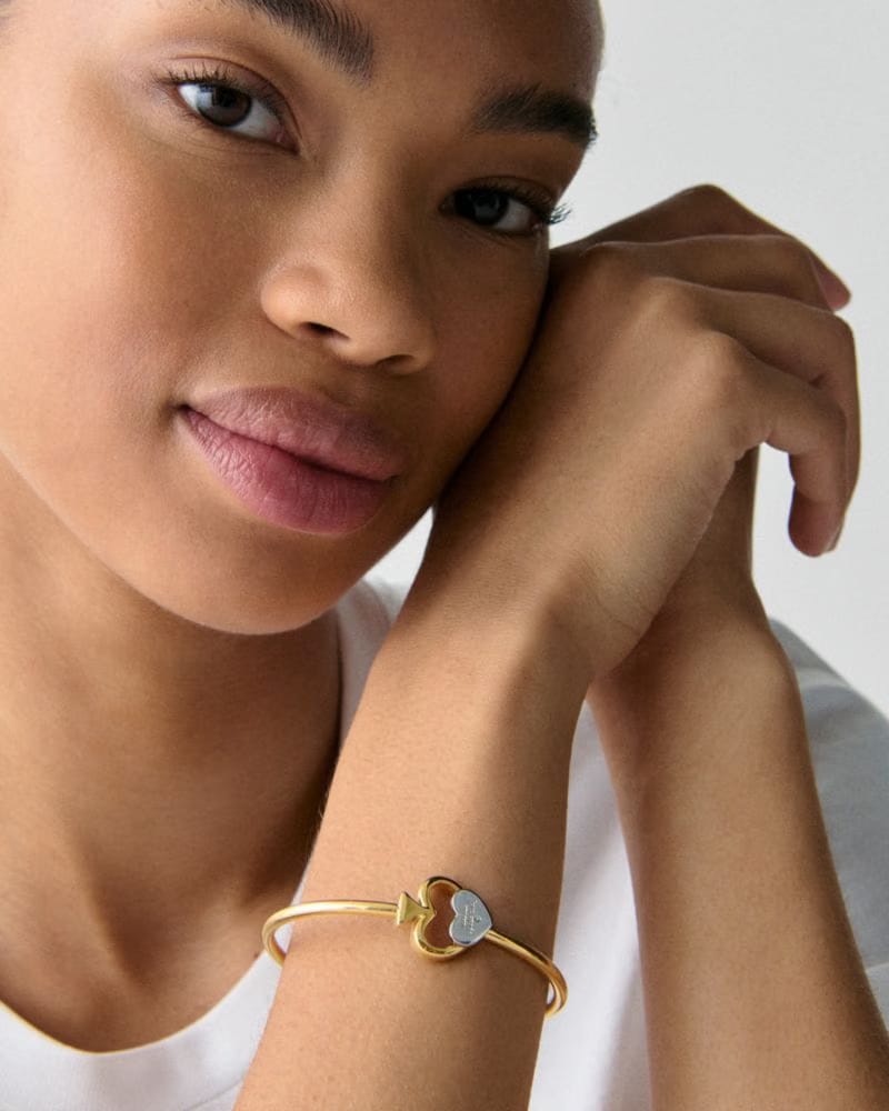 Statement Spade Hinge Bangle