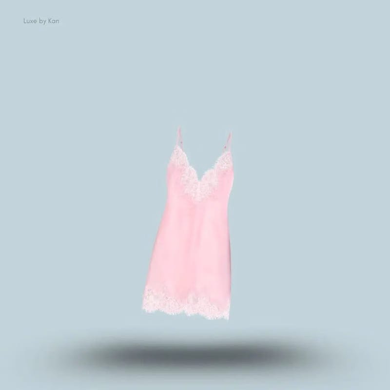 Skims Silk Lace Mini Slip Dress