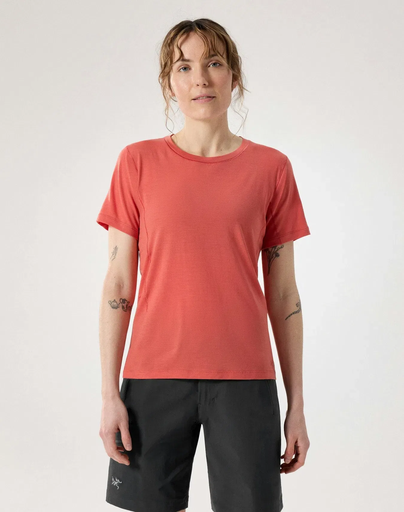 Arc'teryx Lana Merino Wool Crew Shirt SS Women's Stone Red
