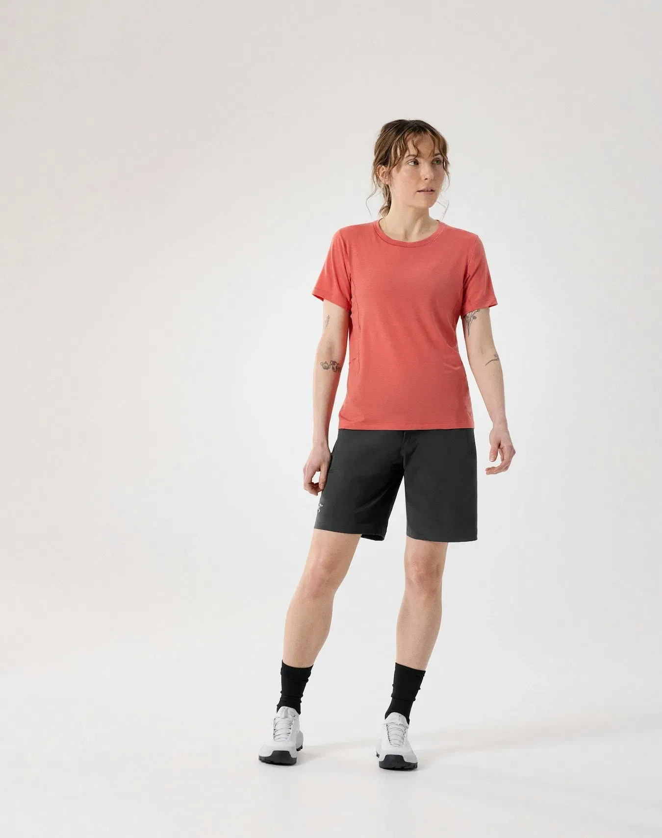 Arc'teryx Lana Merino Wool Crew Shirt SS Women's Stone Red