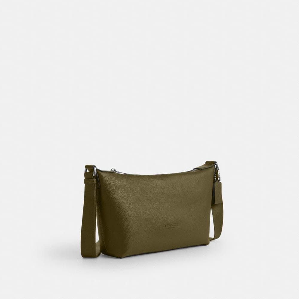 Coach Small Finn Crossbody Bag With Pouch Silver Olive