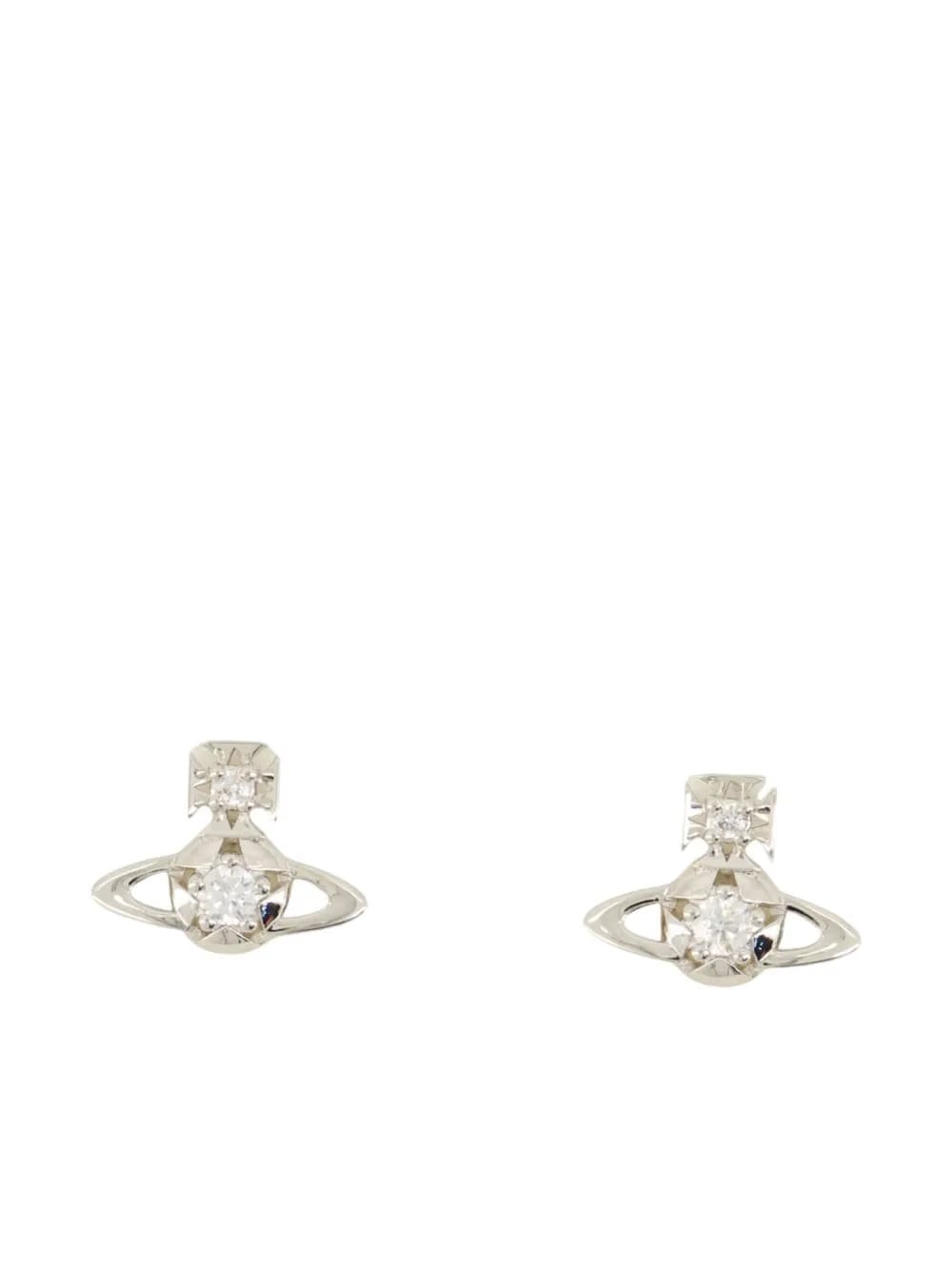 orb cubic zirconia earrings