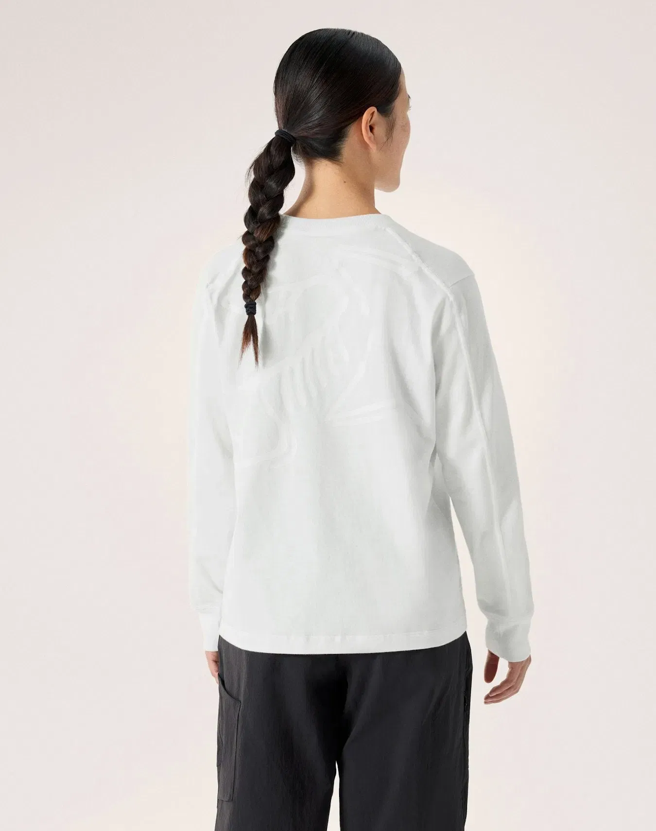 Arc'teryx Kragg Cotton Bird Crew Neck Shirt LS Women's White Light White
