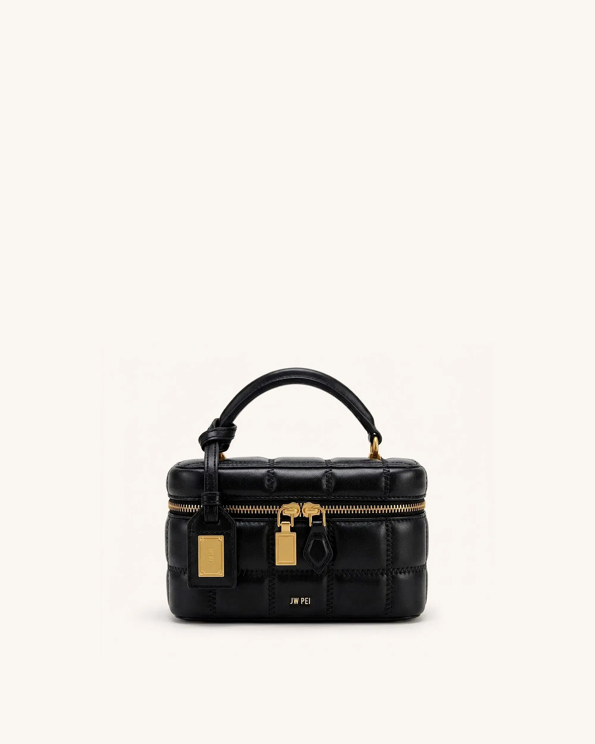 Jw Pei Cleo Box Shape Top Handle Bag Black