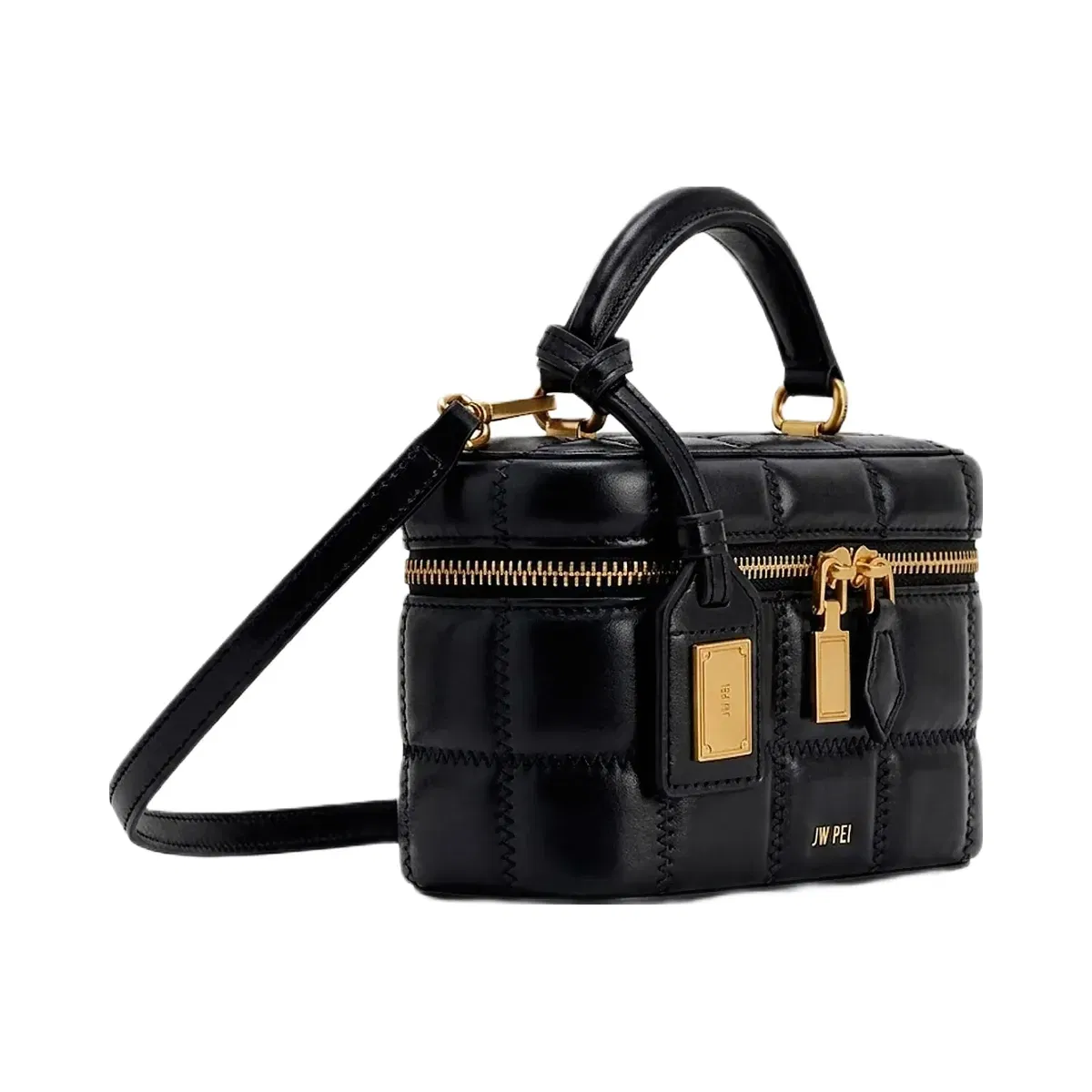 Jw Pei Cleo Box Shape Top Handle Bag Black
