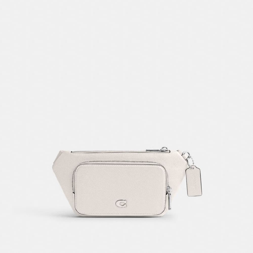 Coach Belt Bag With Signature Canvas Interior Detail Chalk