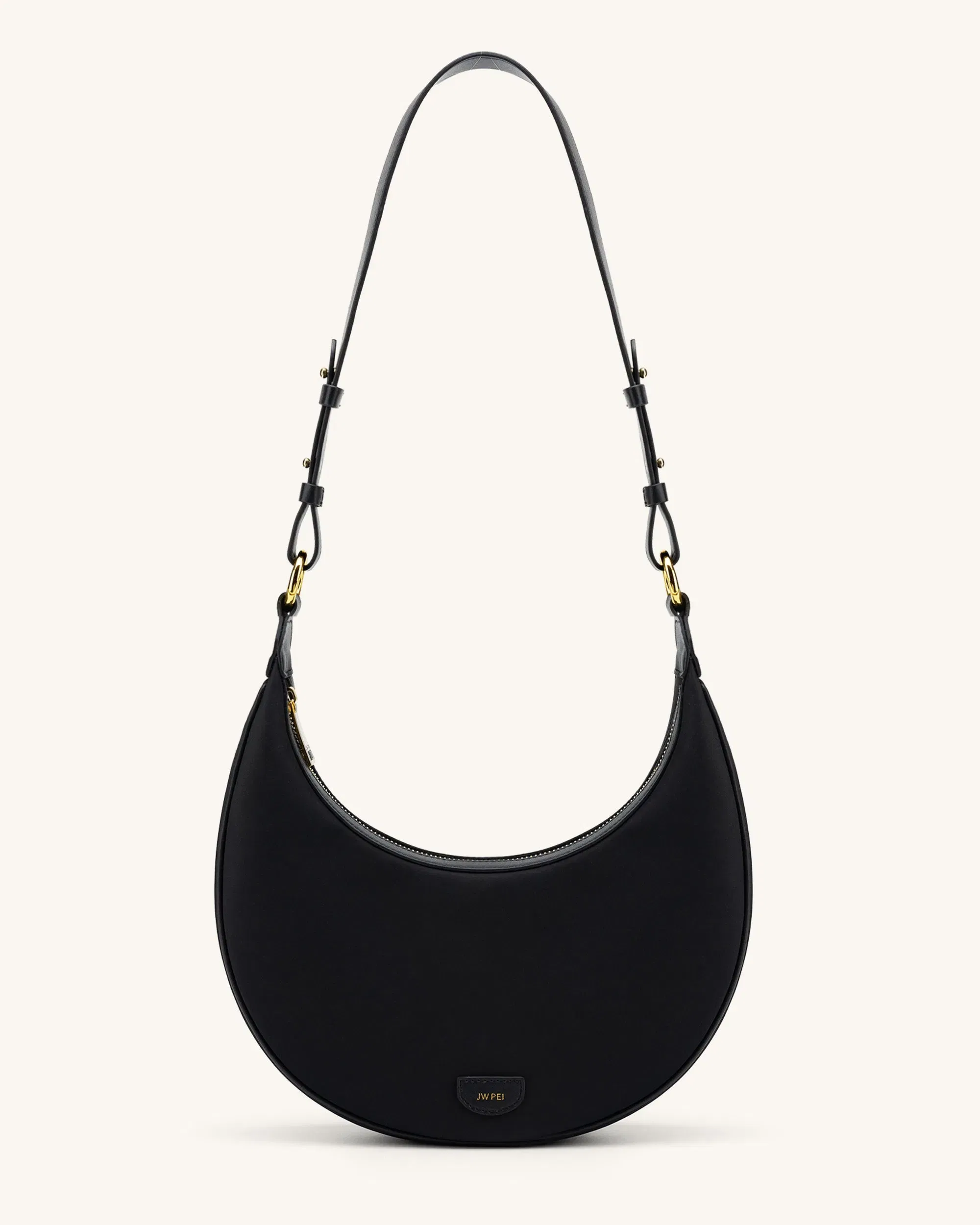 Jw Pei Carly Nylon Saddle Bag Black