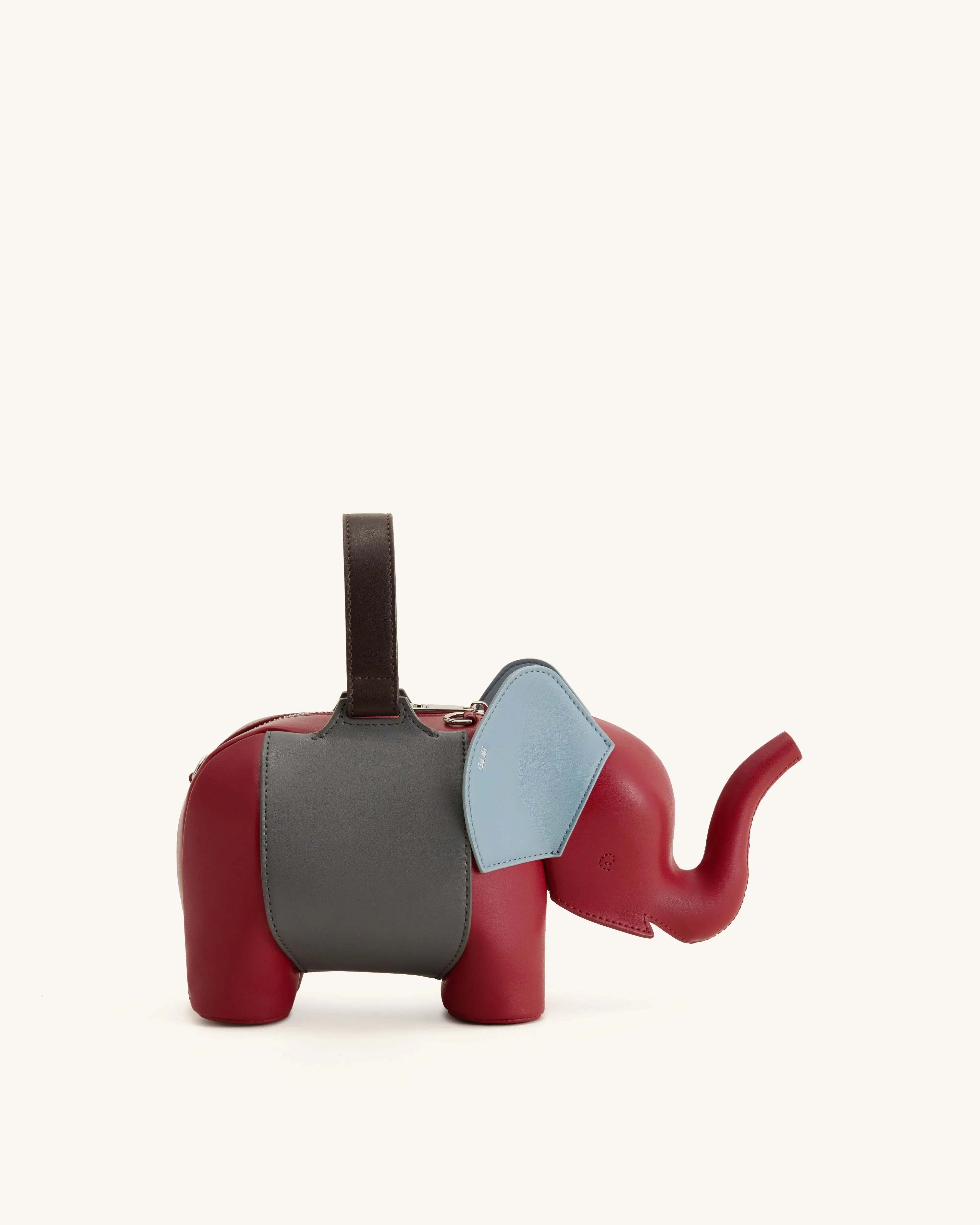 Jw Pei Claire Elephant Shaped Handbag Red/Dark Gray