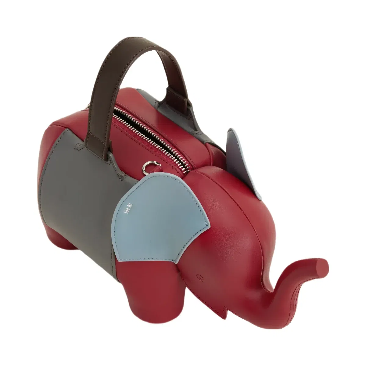 Jw Pei Claire Elephant Shaped Handbag Red/Dark Gray