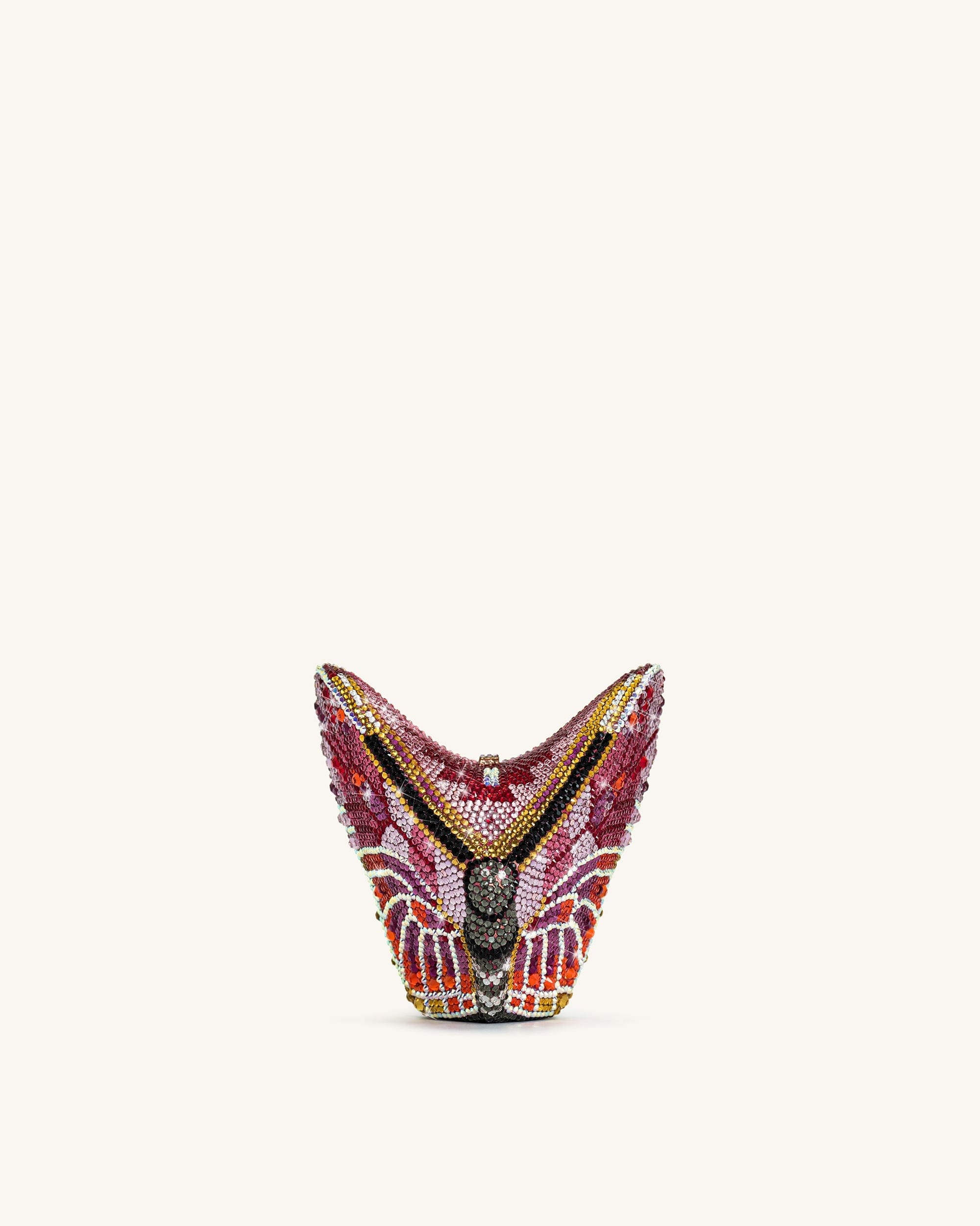 Jw Pei Paisley Crystal Butterfly Clutch Multicolor