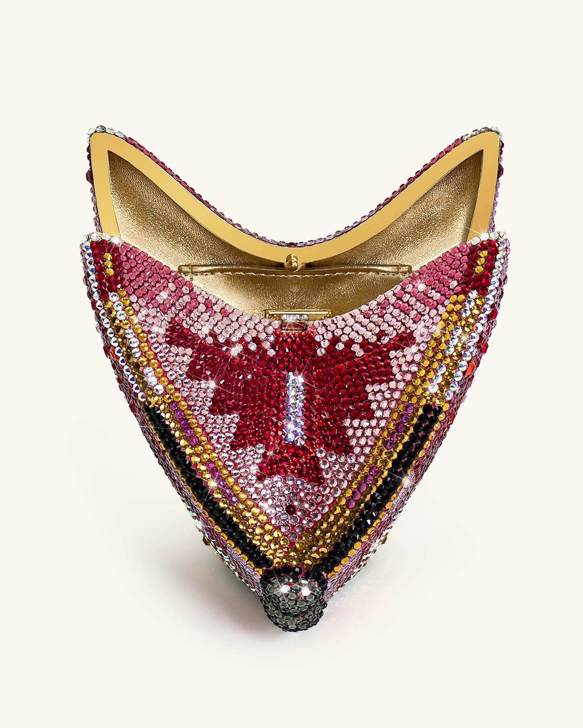Jw Pei Paisley Crystal Butterfly Clutch Multicolor