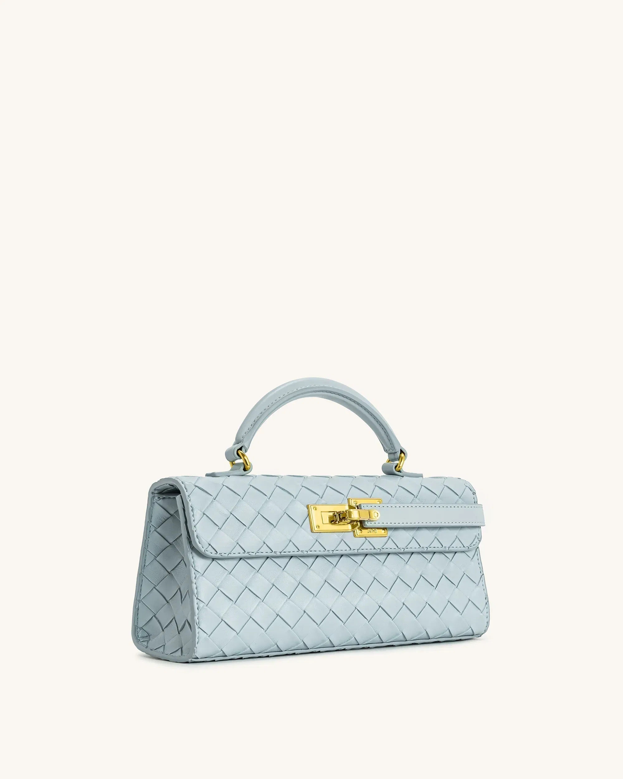 Jw Pei Keyla Weave Texture Top Handle Bag Blue