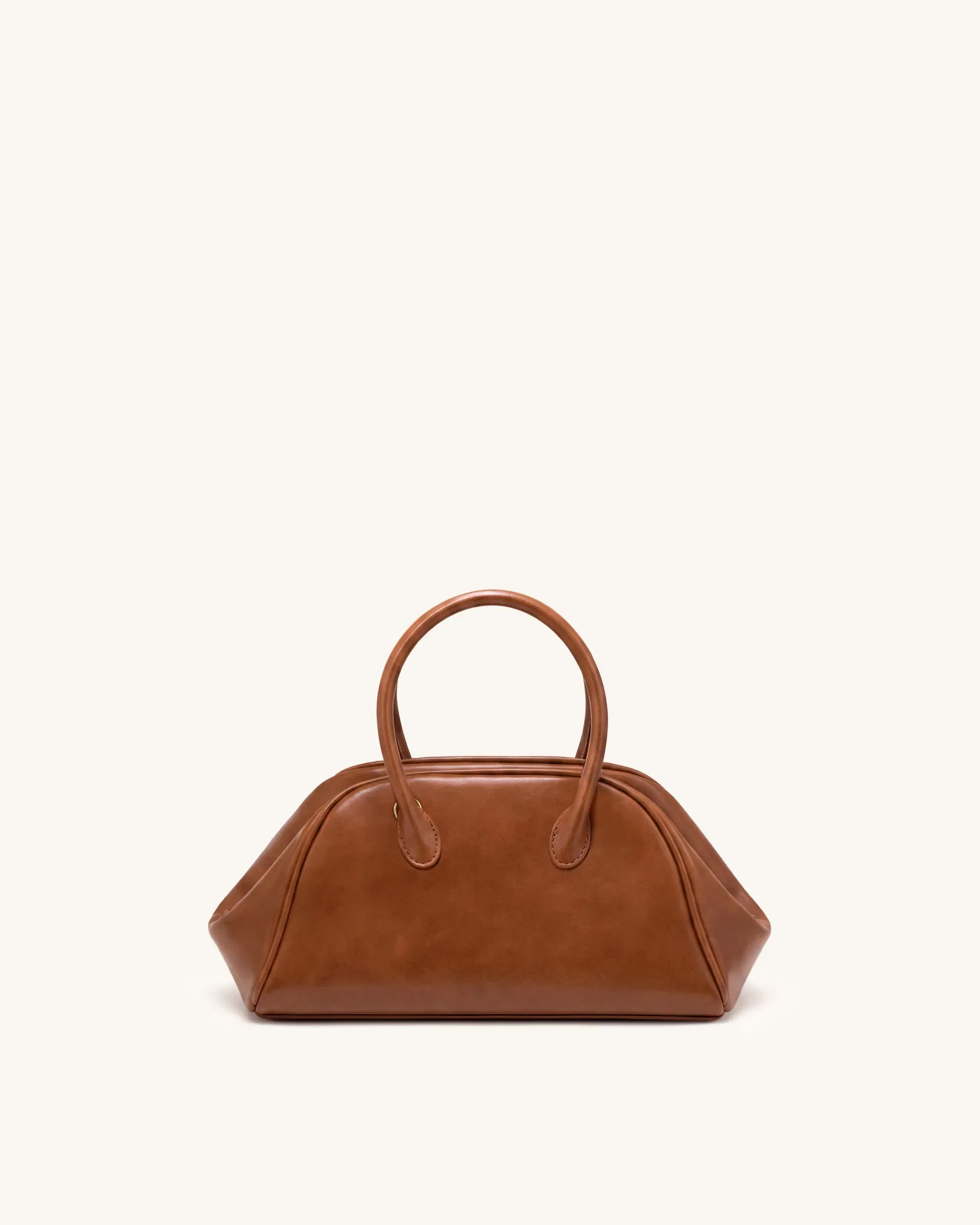Jw Pei Veda Vintage Finish Bowler Bag Saddle Brown