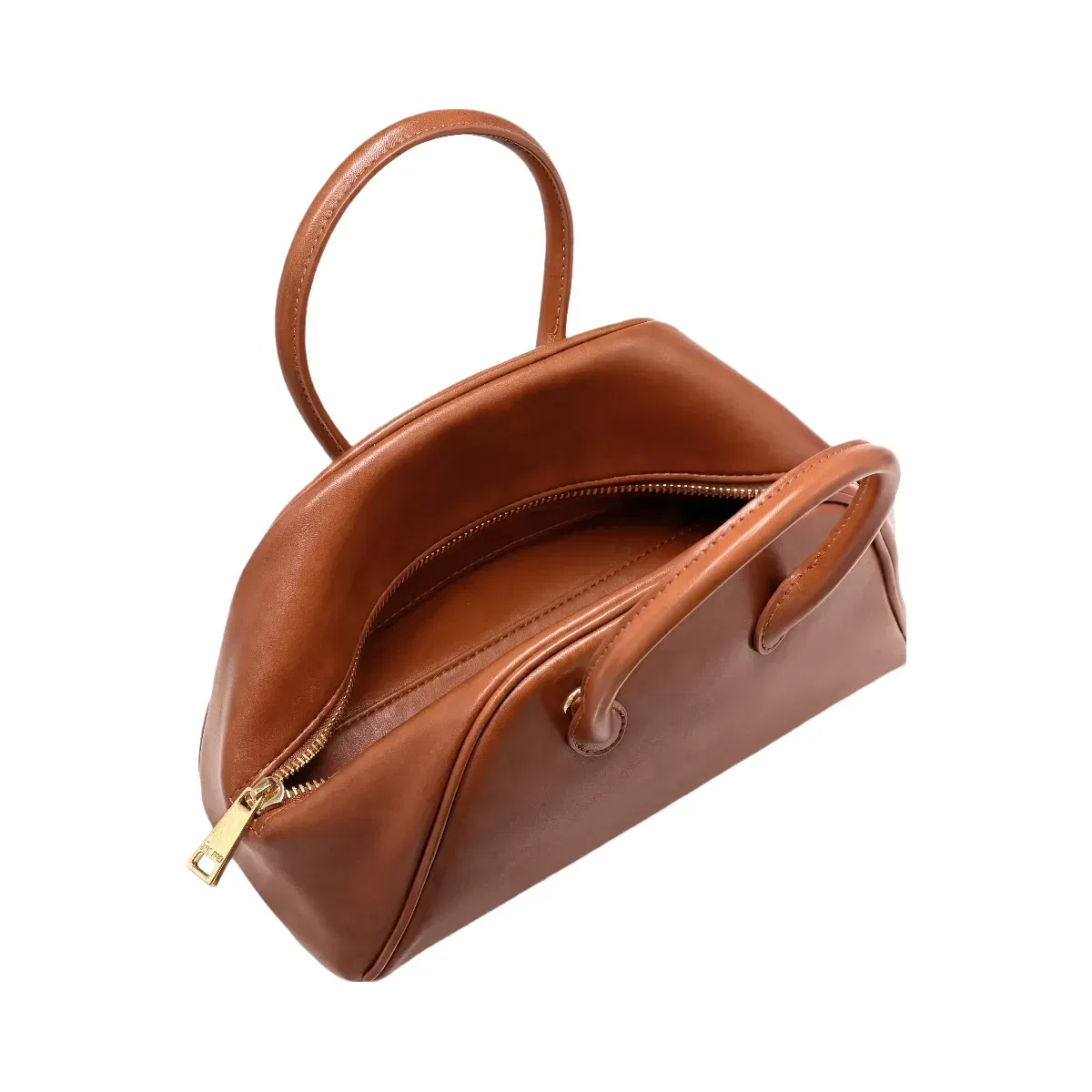 Jw Pei Veda Vintage Finish Bowler Bag Saddle Brown