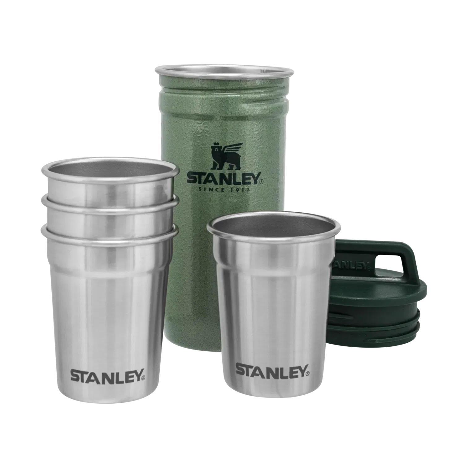 Stanley Adventure Nesting Shot Glass Set | Hammertone Green