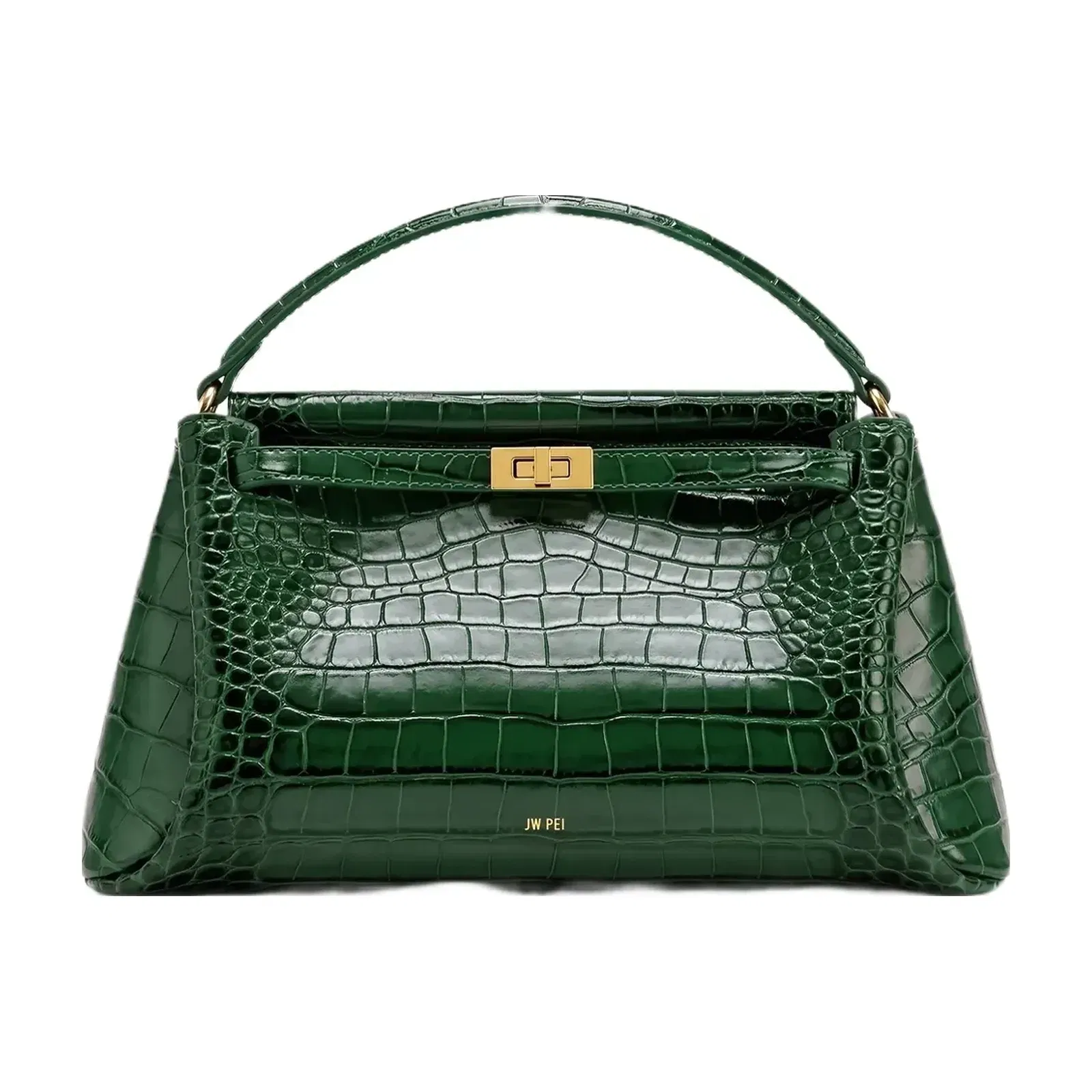 Jw Pei Carmen Top Handle Bag Forest Green Croc
