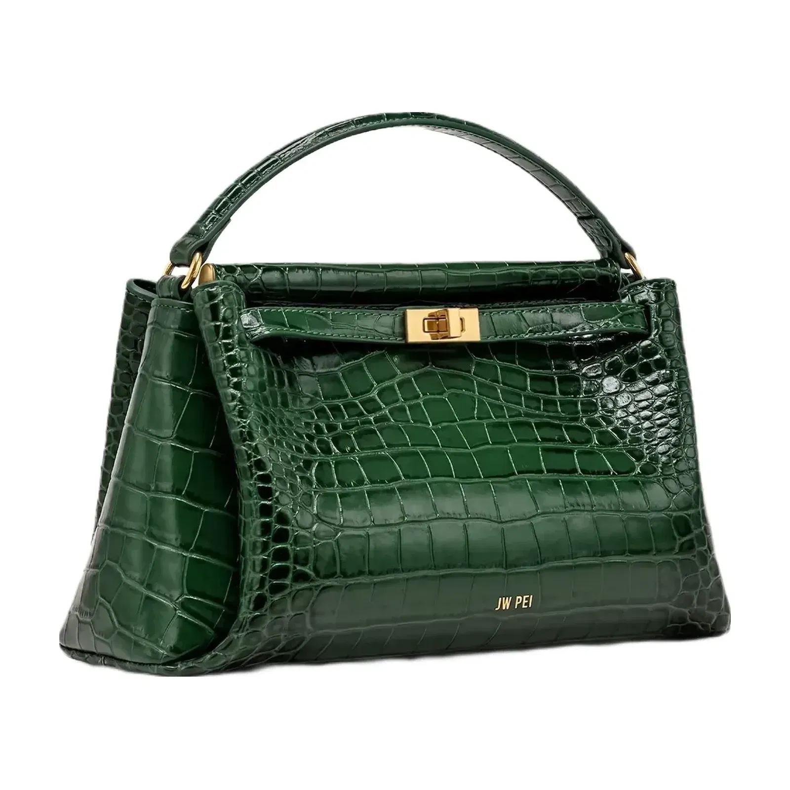 Jw Pei Carmen Top Handle Bag Forest Green Croc