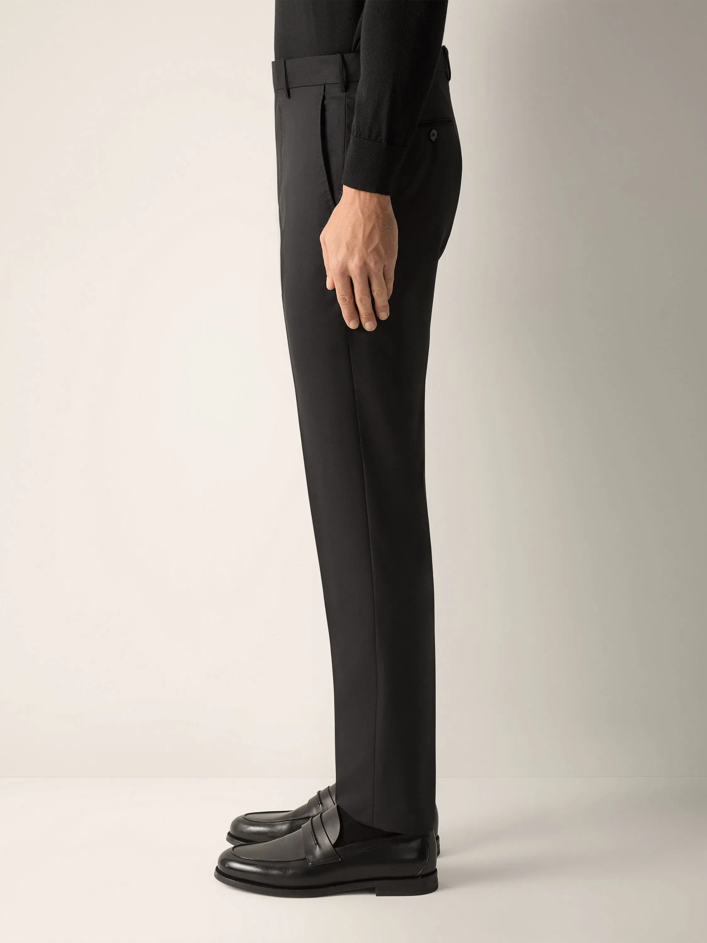 Zegna Black 15Milmil15 Wool Pants