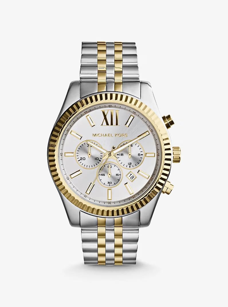 Michael Kors Oversized Lexington Two-Tone Watch