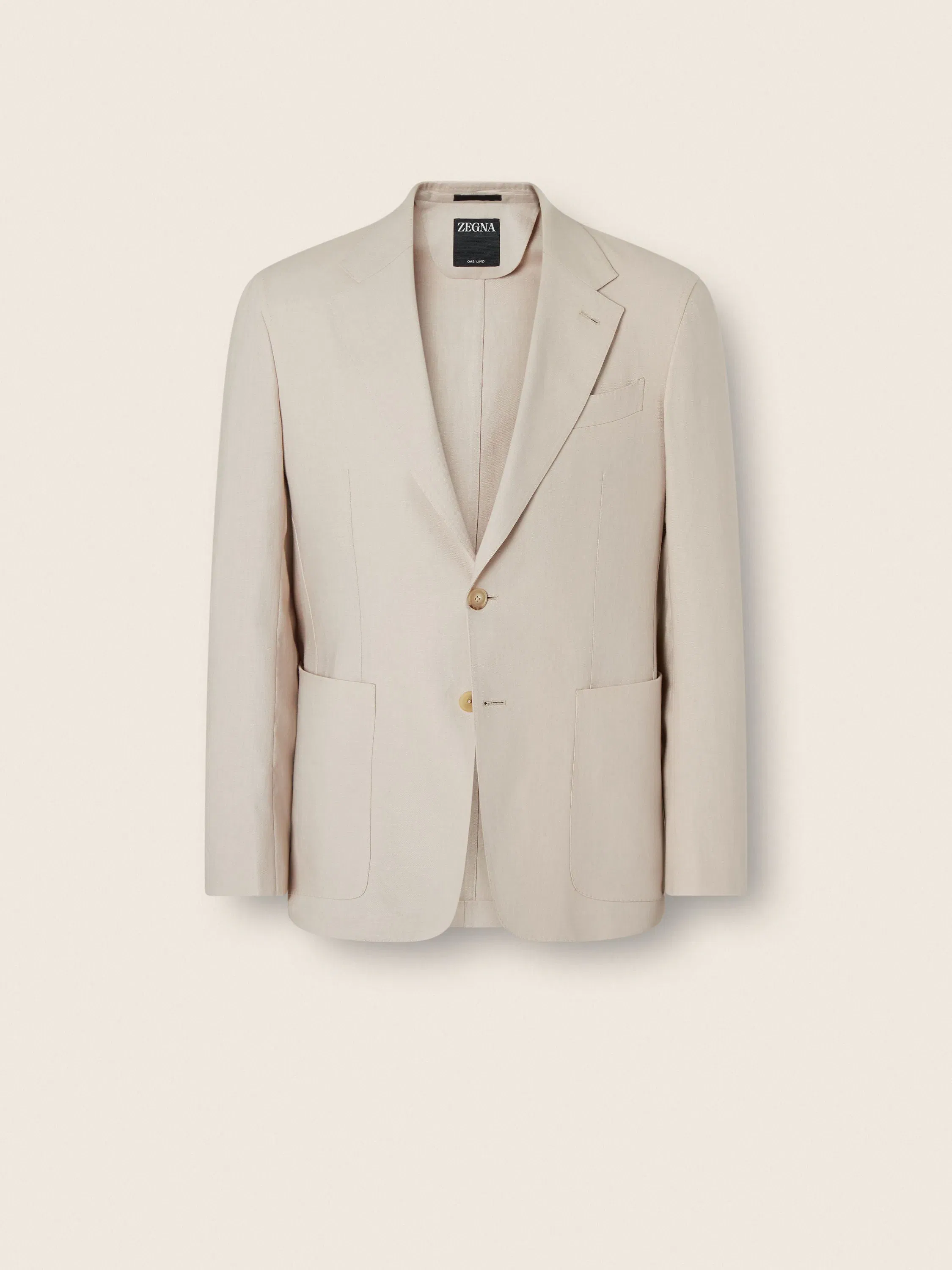 Zegna Ivory Oasi Lino Jacket