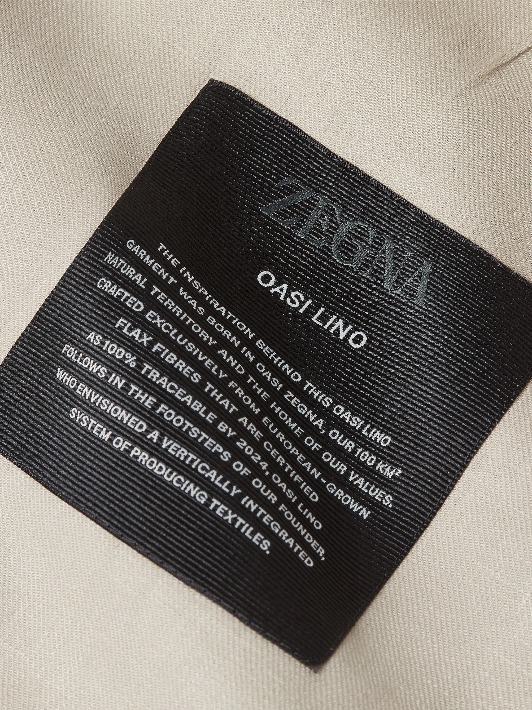 Zegna Ivory Oasi Lino Jacket