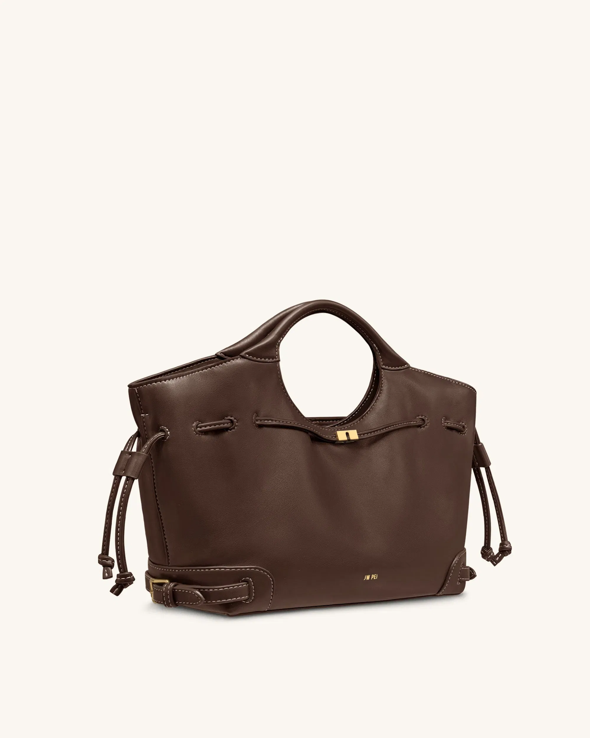 Jw Pei Virelle Drawstring Tote Bag Brown