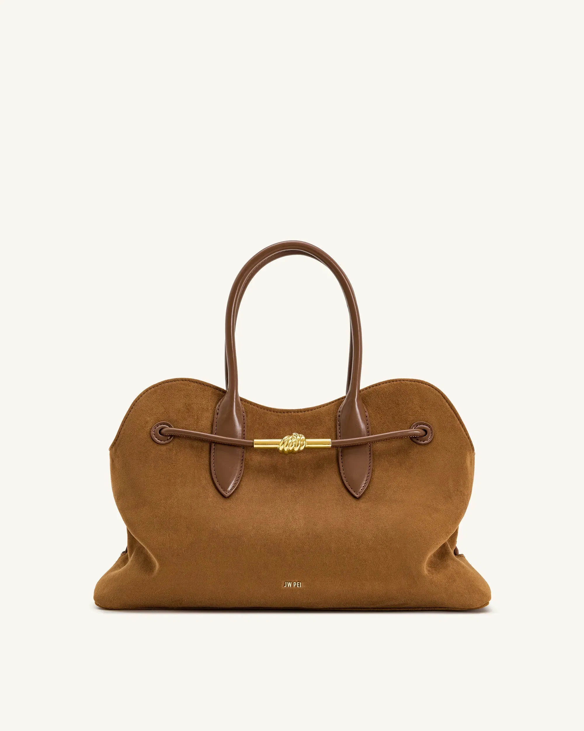 Jw Pei Adele Metal Rope Knot Tote Bag Caramel Brown