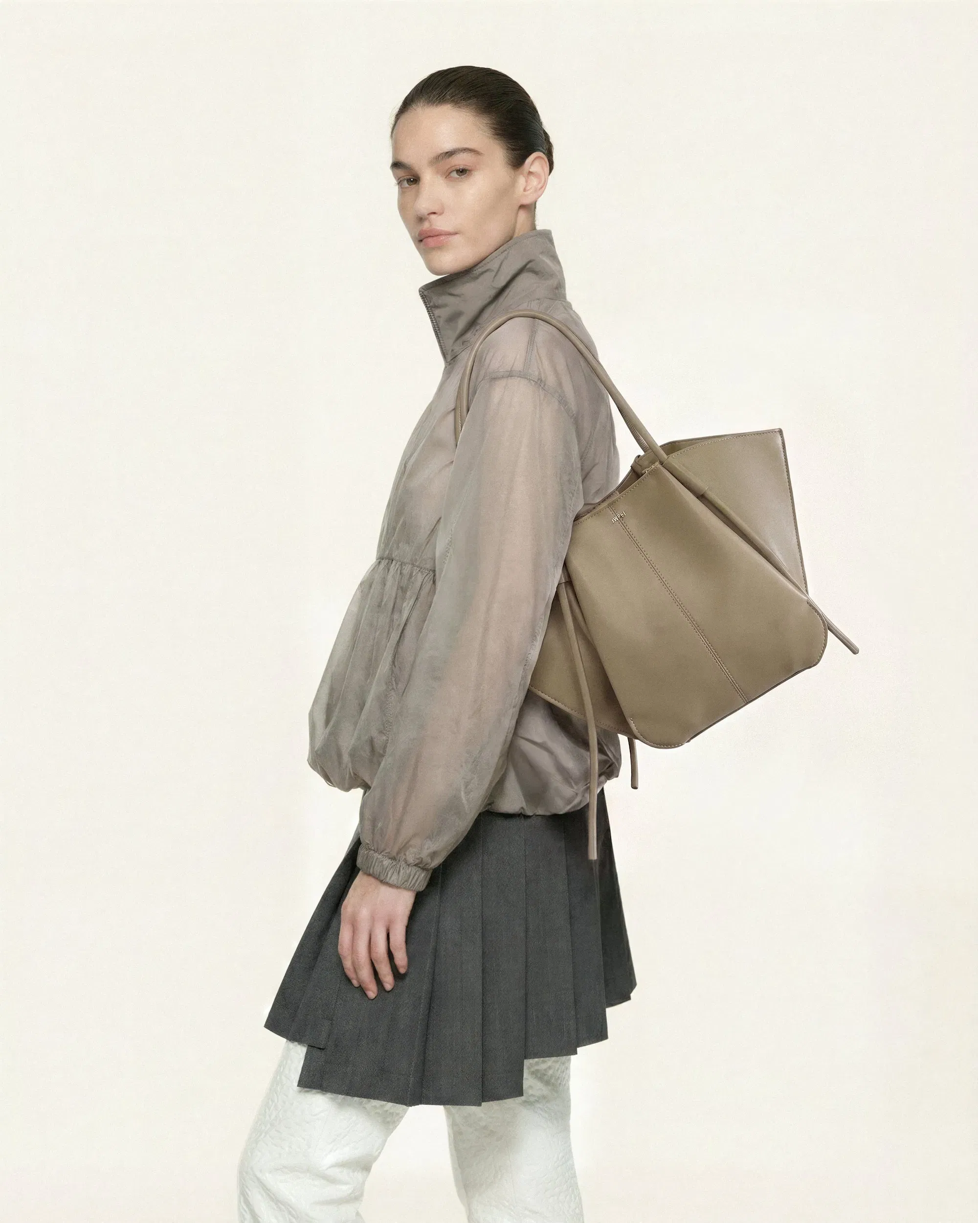 Jw Pei Nala Wide Tote Bag Taupe