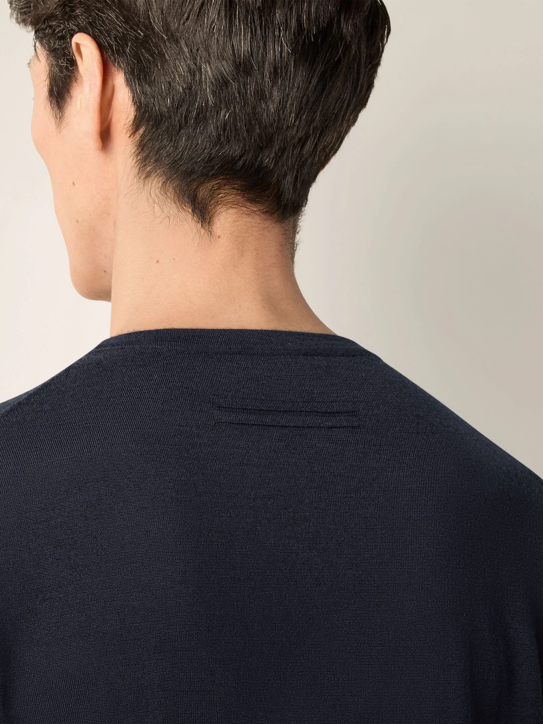 Zegna Navy Blue Cashseta Crewneck