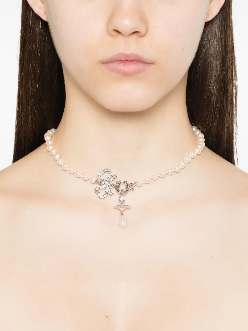 Rigoberta bow-detail necklace