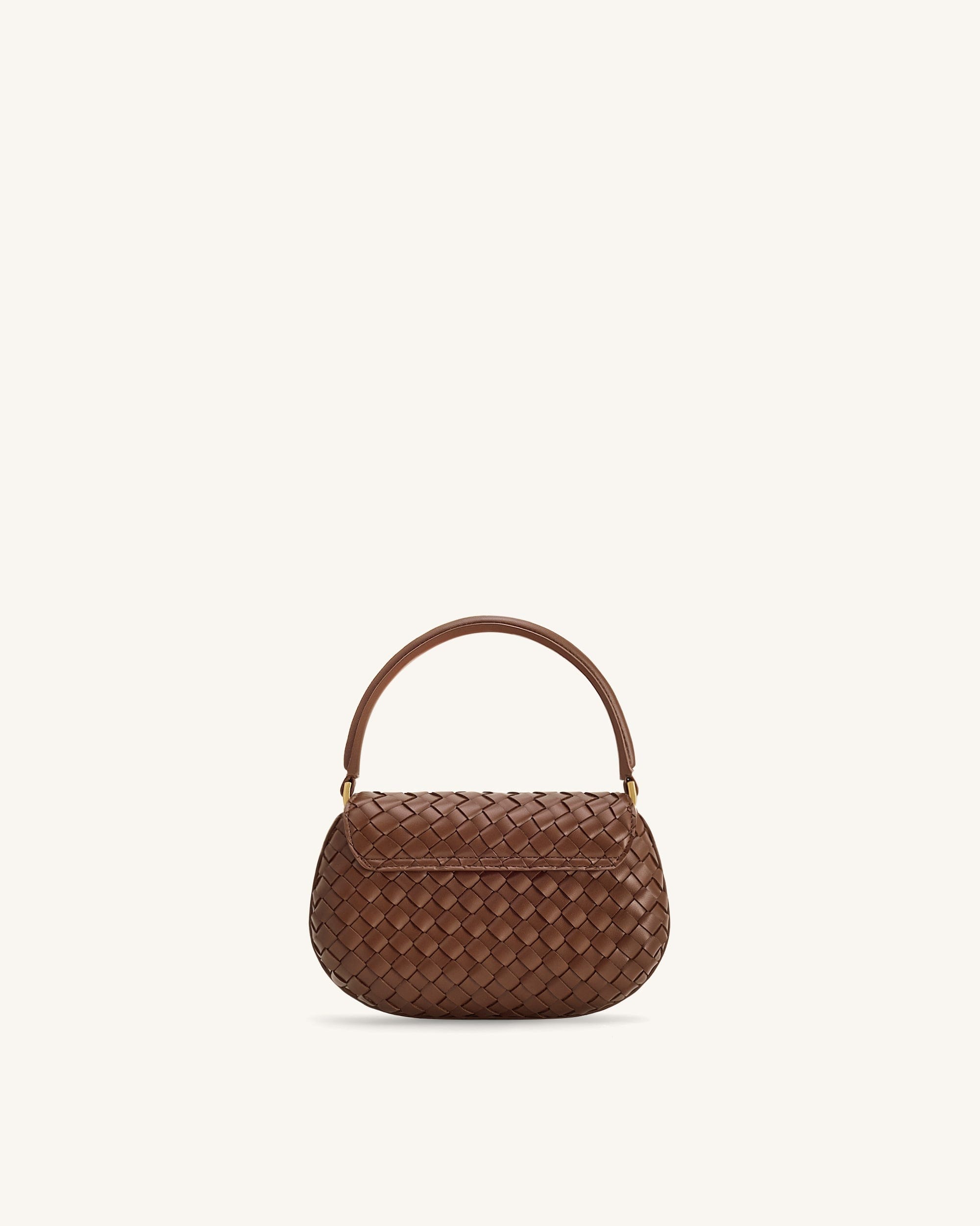 Jw Pei Zuri Hand Woven Round Top Handle Bag Brown