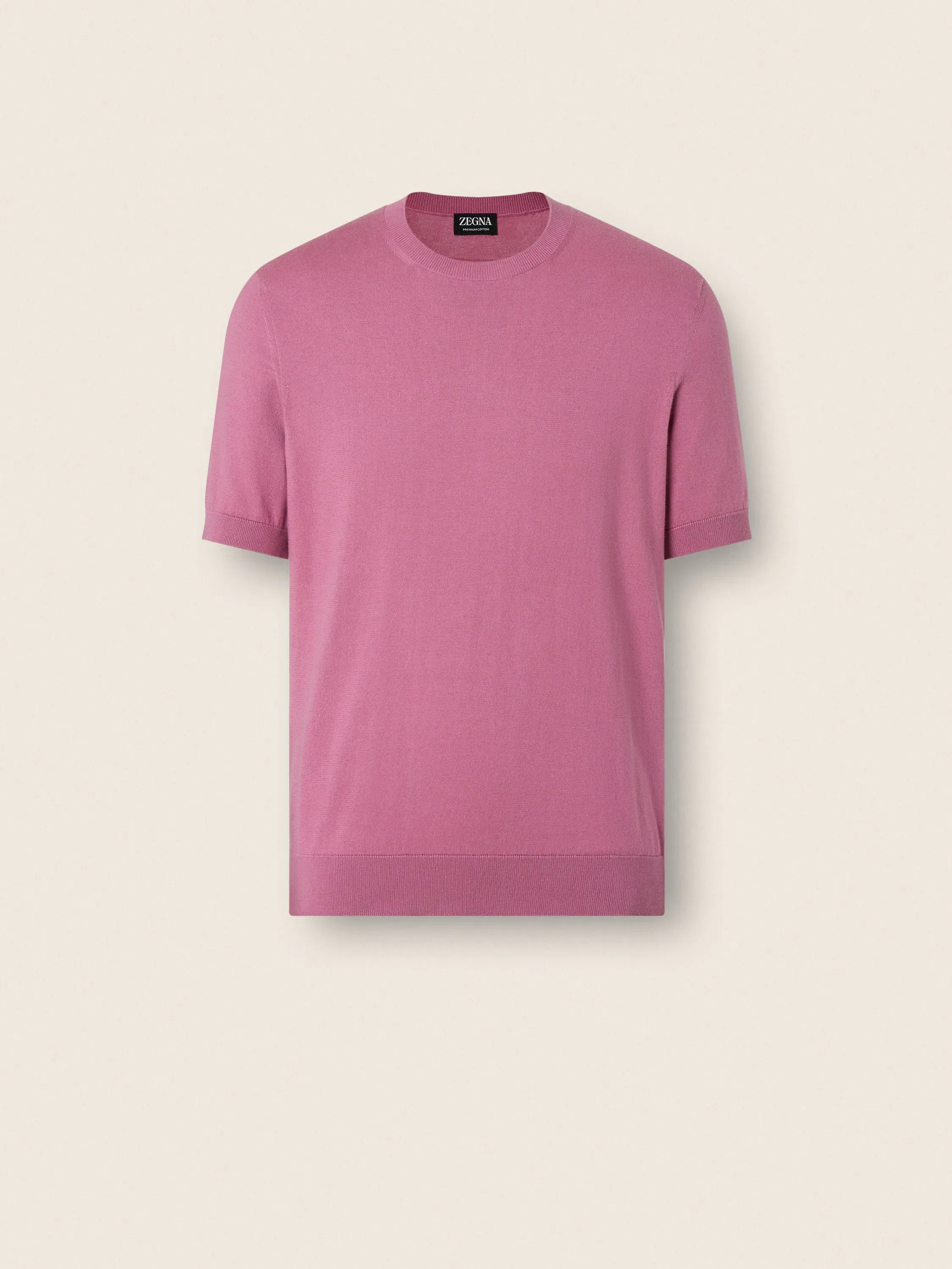 Zegna Pink Premium Cotton T-Shirt