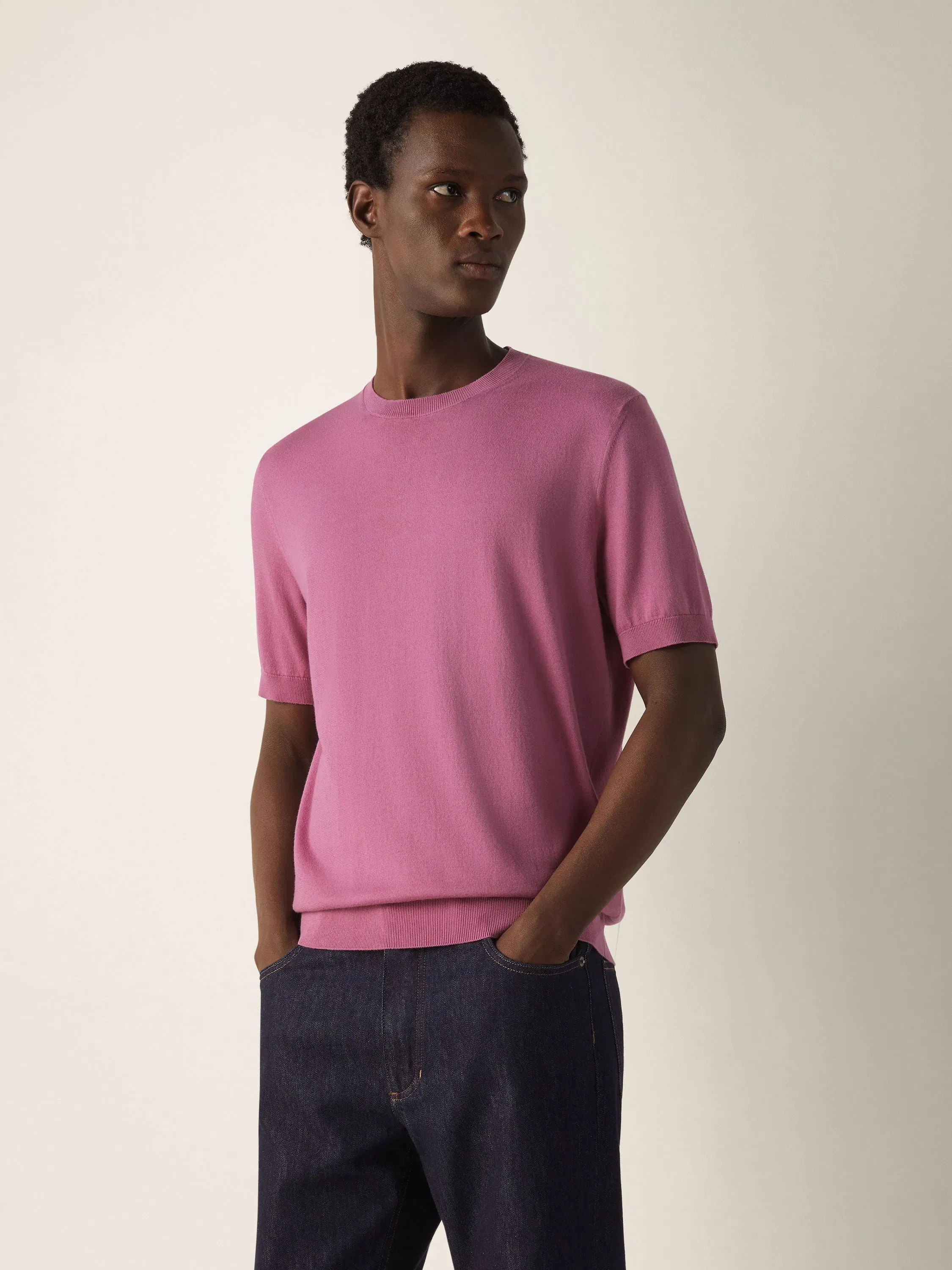 Zegna Pink Premium Cotton T-Shirt