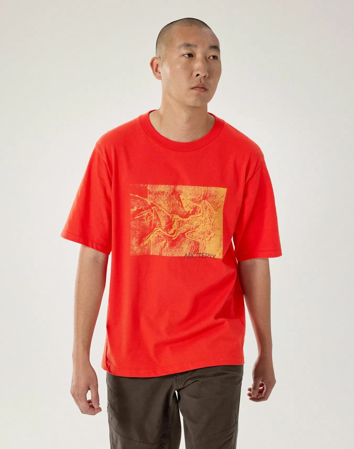 Arc'teryx Outlet Kragg Cotton Lithographica Shirt SS Men's Dynasty