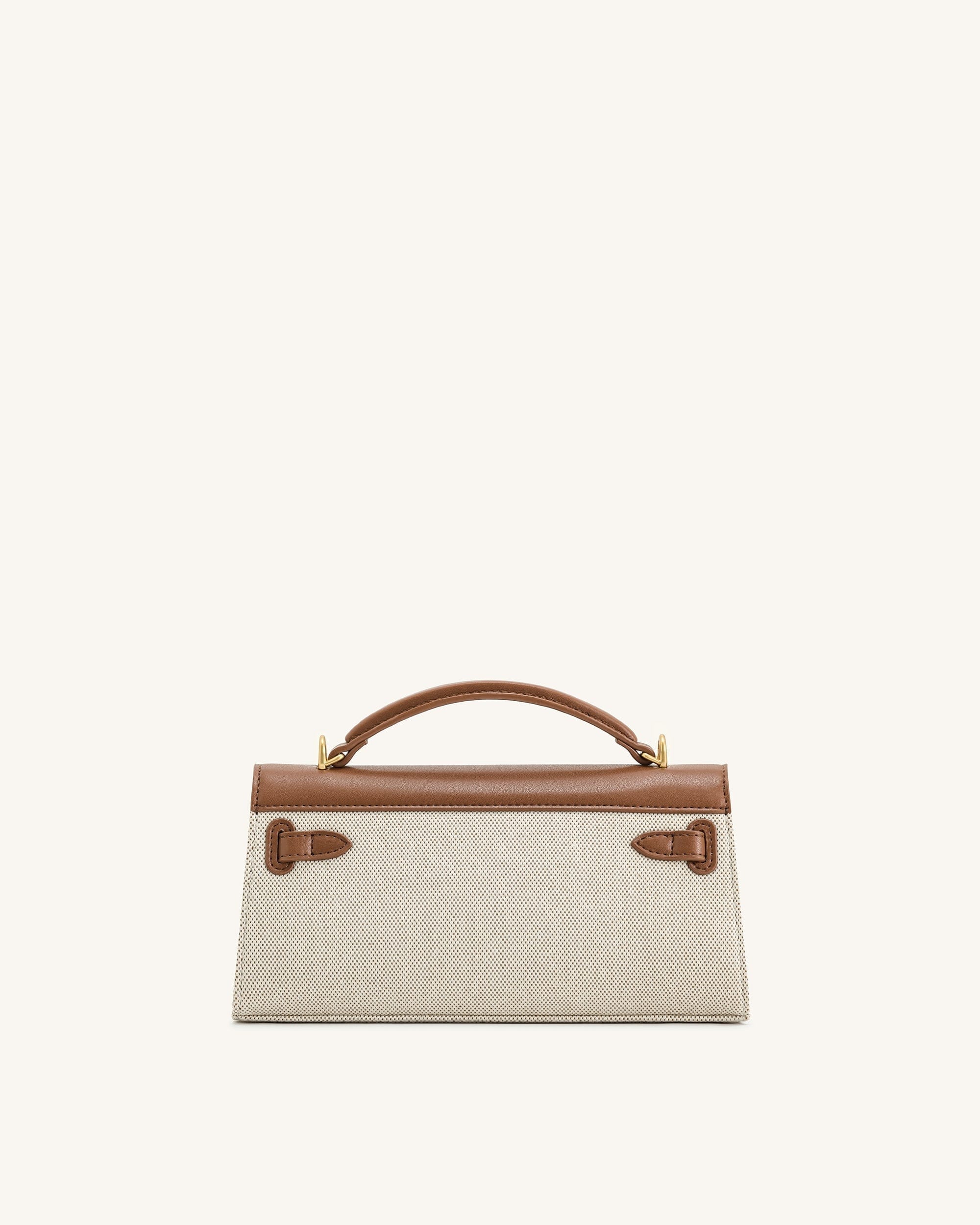 Jw Pei Noor Top Handle Bag Brown Canvas