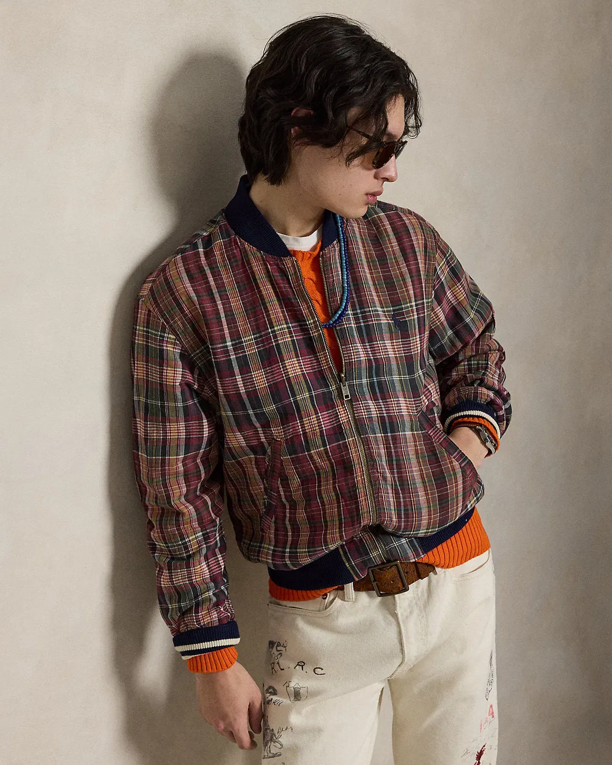 Ralph Lauren Reversible TwillMadras Track Jacket
