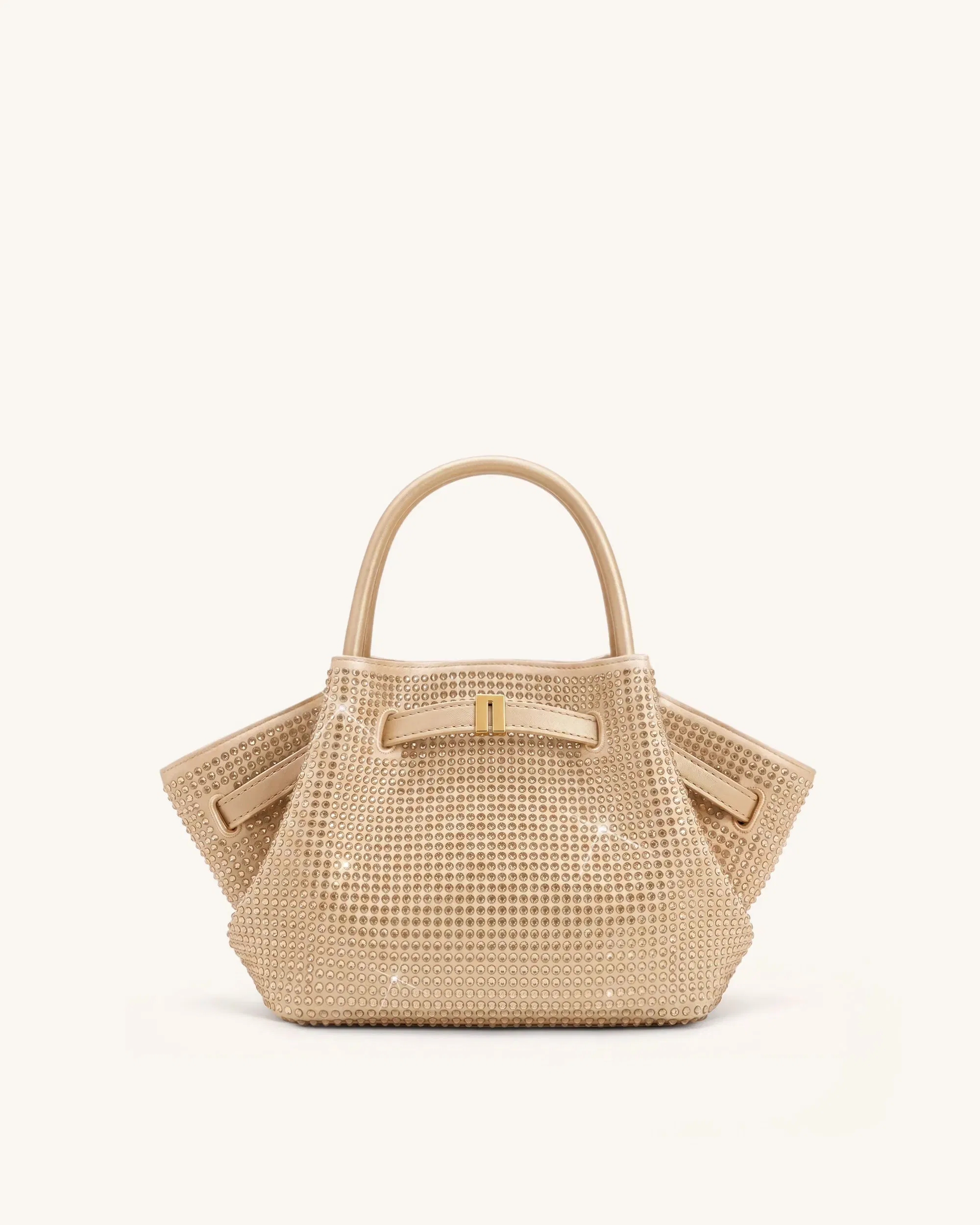 Jw Pei Hana Mini Artificial Crystal Tote Bag Champagne