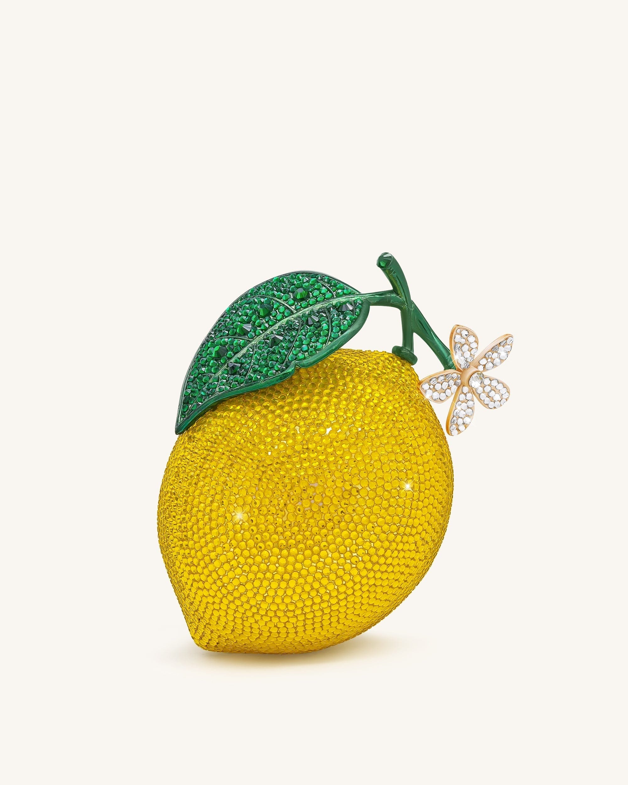 Jw Pei Lemon Inspired Rhinestone Clutch Yellow