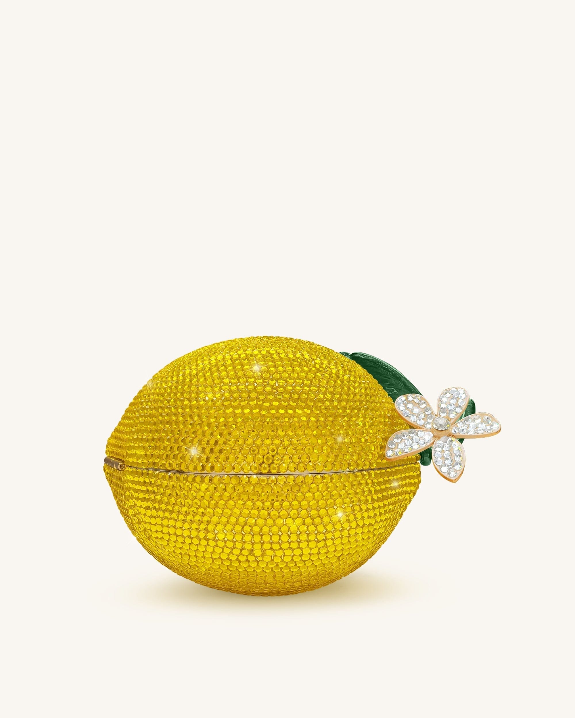 Jw Pei Lemon Inspired Rhinestone Clutch Yellow