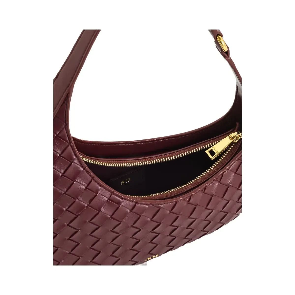 Jw Pei Harlee Weave Texture Shoulder Bag Burgundy