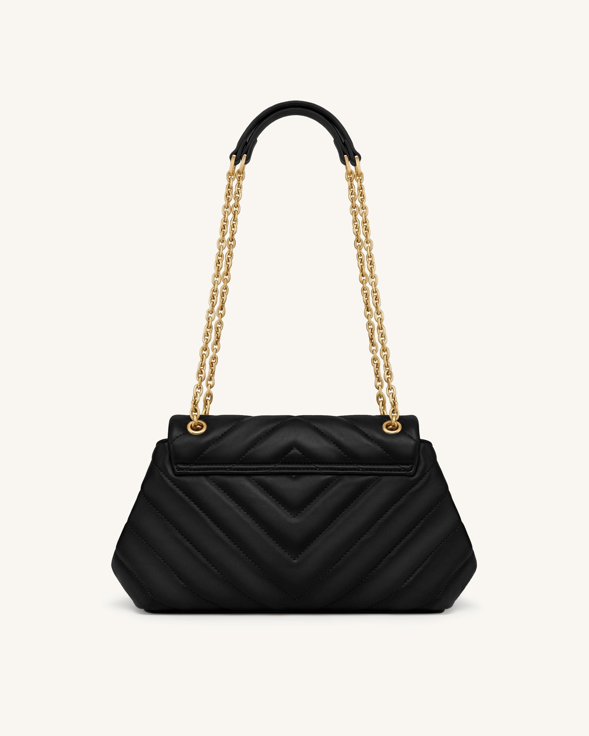 Jw Pei Valerie Quilted Chain Flap Shoulder Bag Black