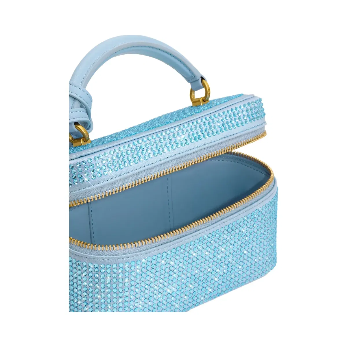 Jw Pei Cleo Artificial Crystal Box Shape Top Handle Bag Blue