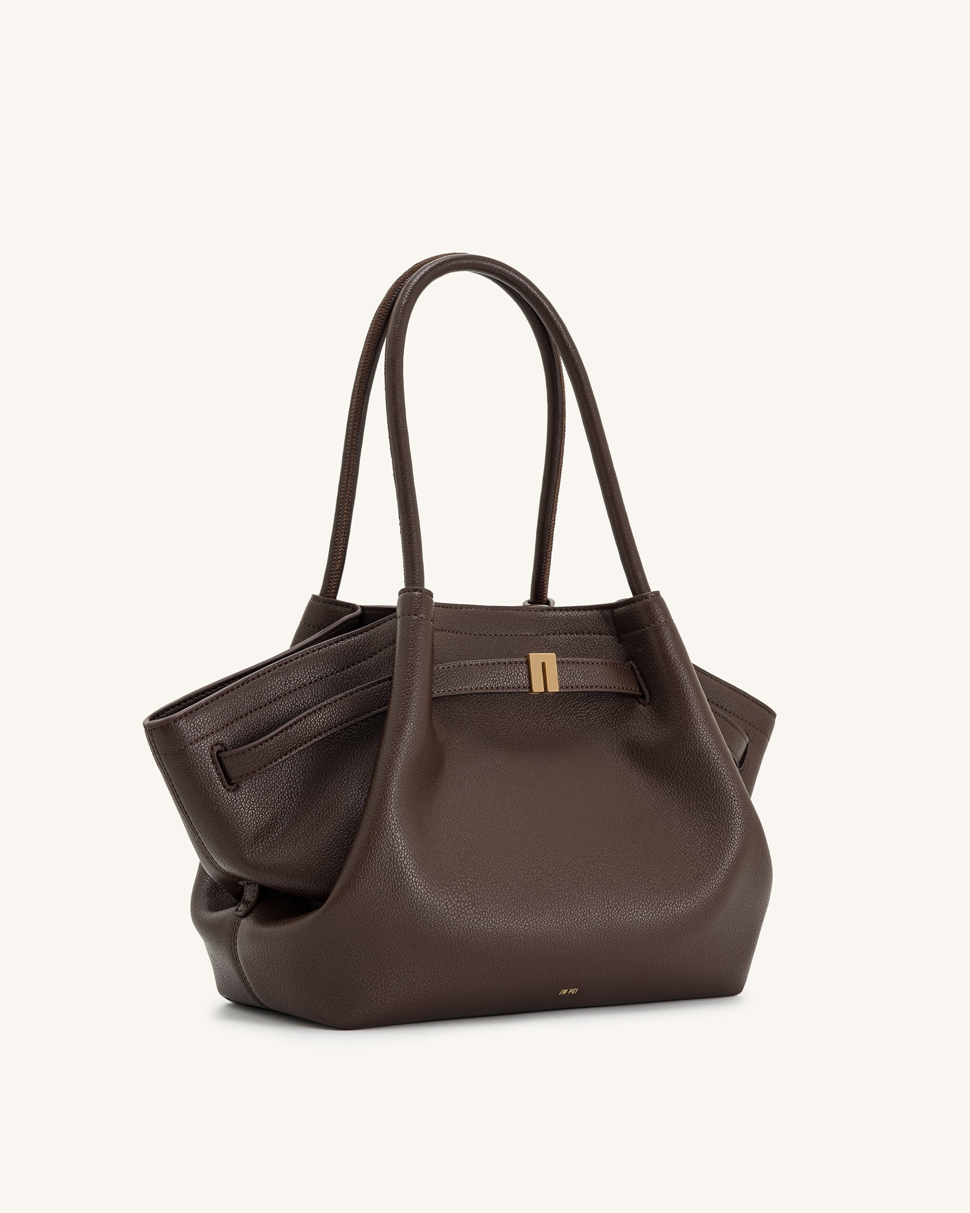 Jw Pei Hana Medium Tote Bag Dark Brown