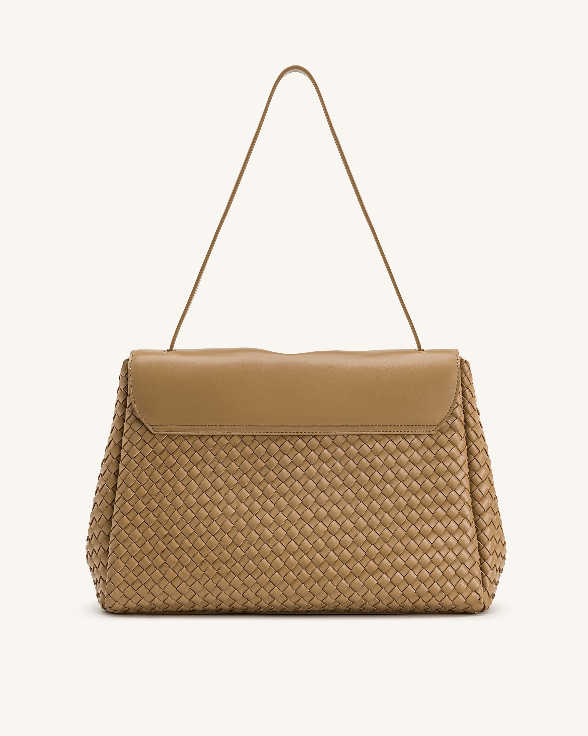 Jw Pei Hilary Woven Shoulder Bag Camel